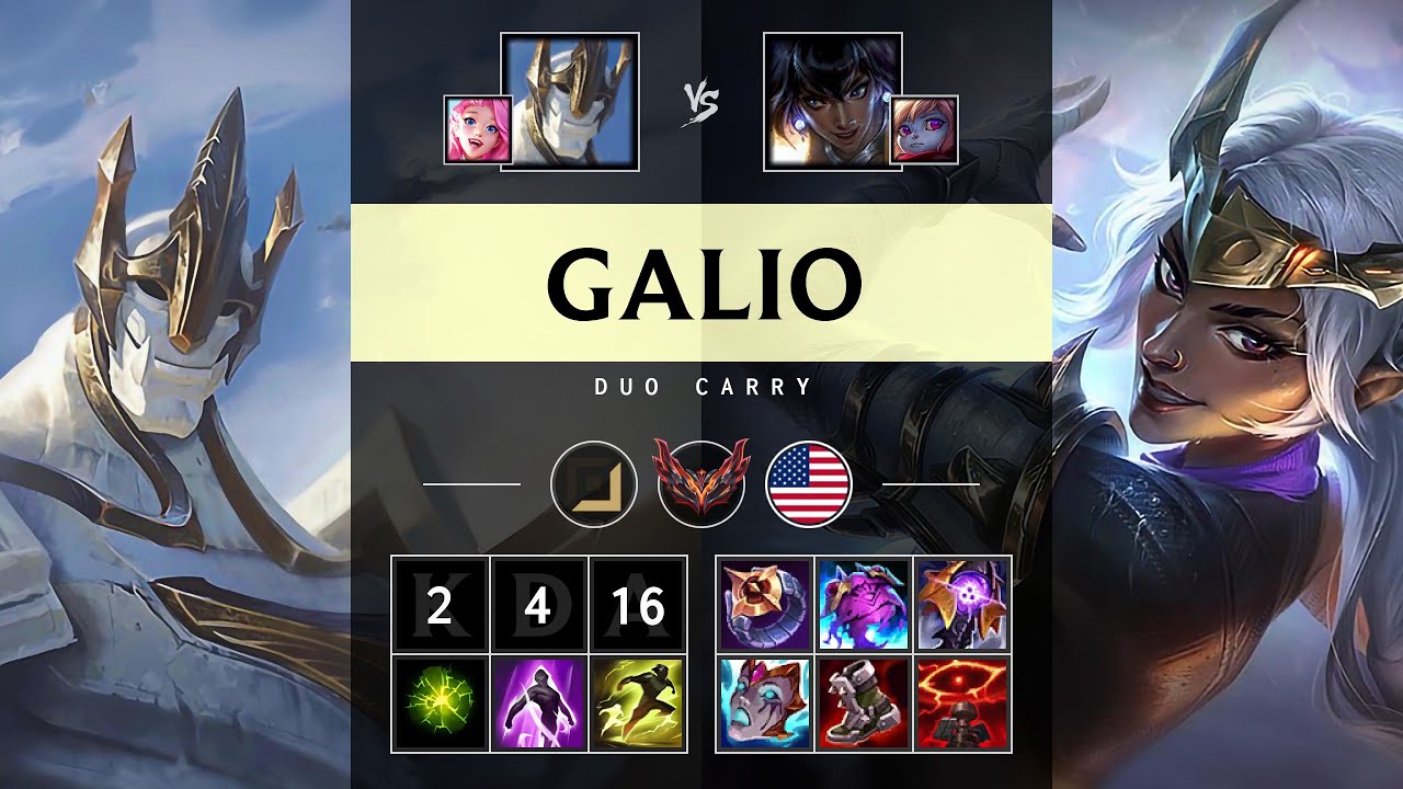 Galio Carry vs Nilah - NA Grandmaster Patch 25.16