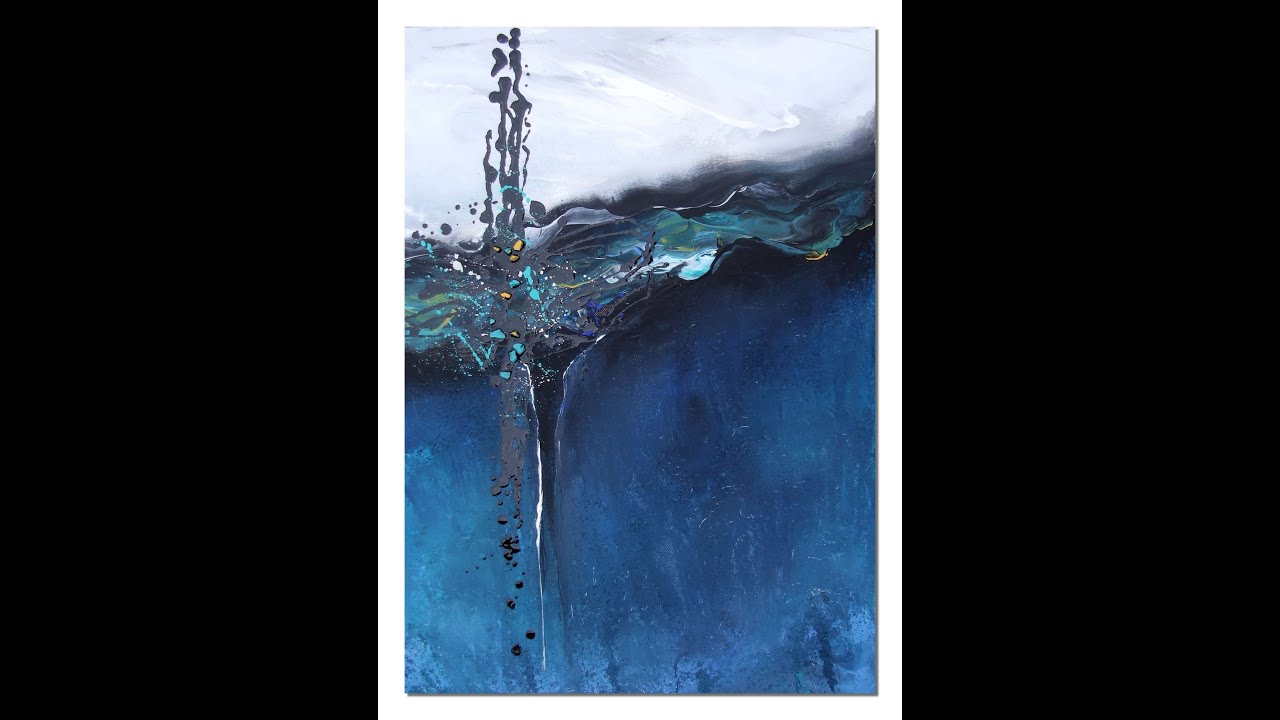 painting acrylic,abstract,  Acrylmalerei, memories of Cala Barca