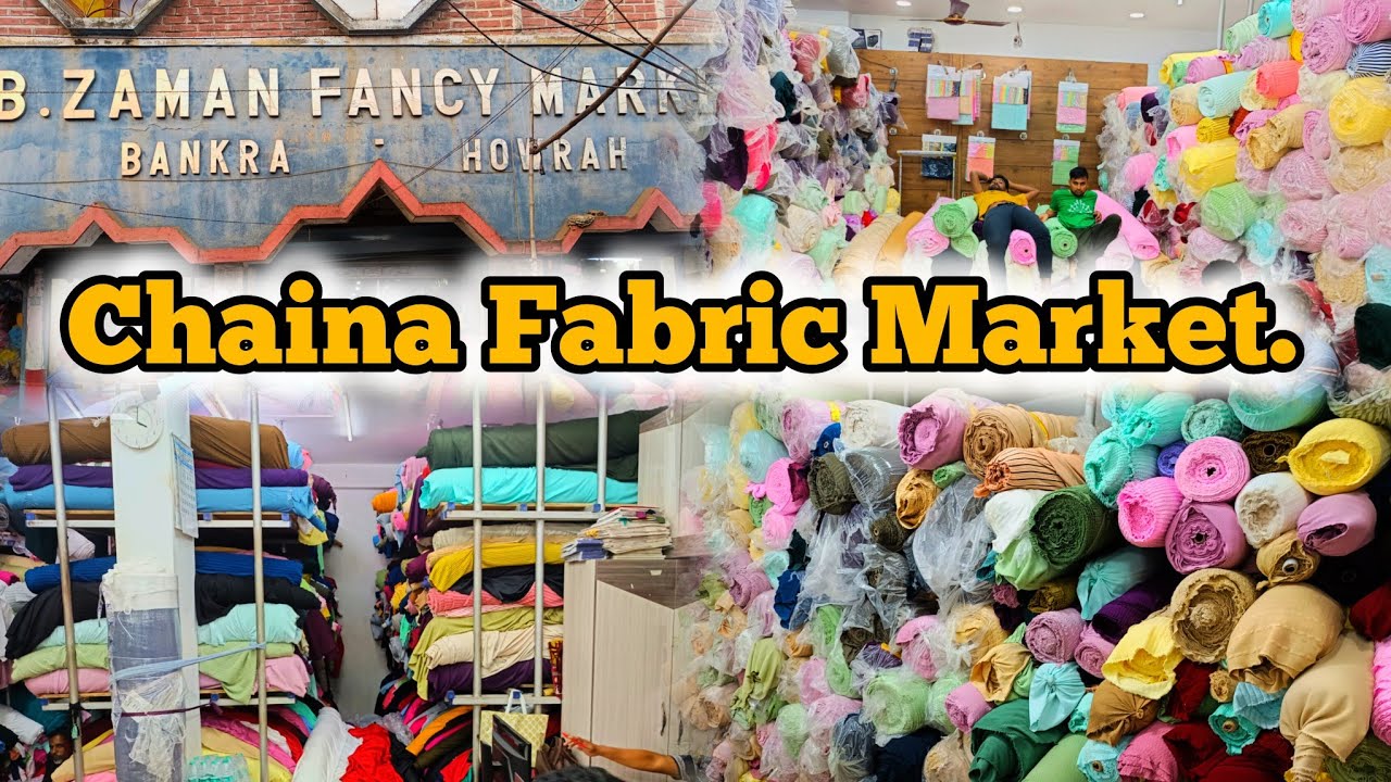 Chaina Fabric ka Market in india😍( Bankra Fancy Market)