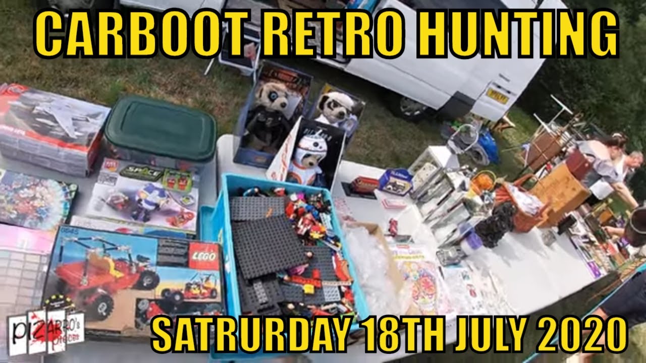 Retro Toy & Game Hunting At Car Boot Sale With GoPro Saturday 18th July 2020