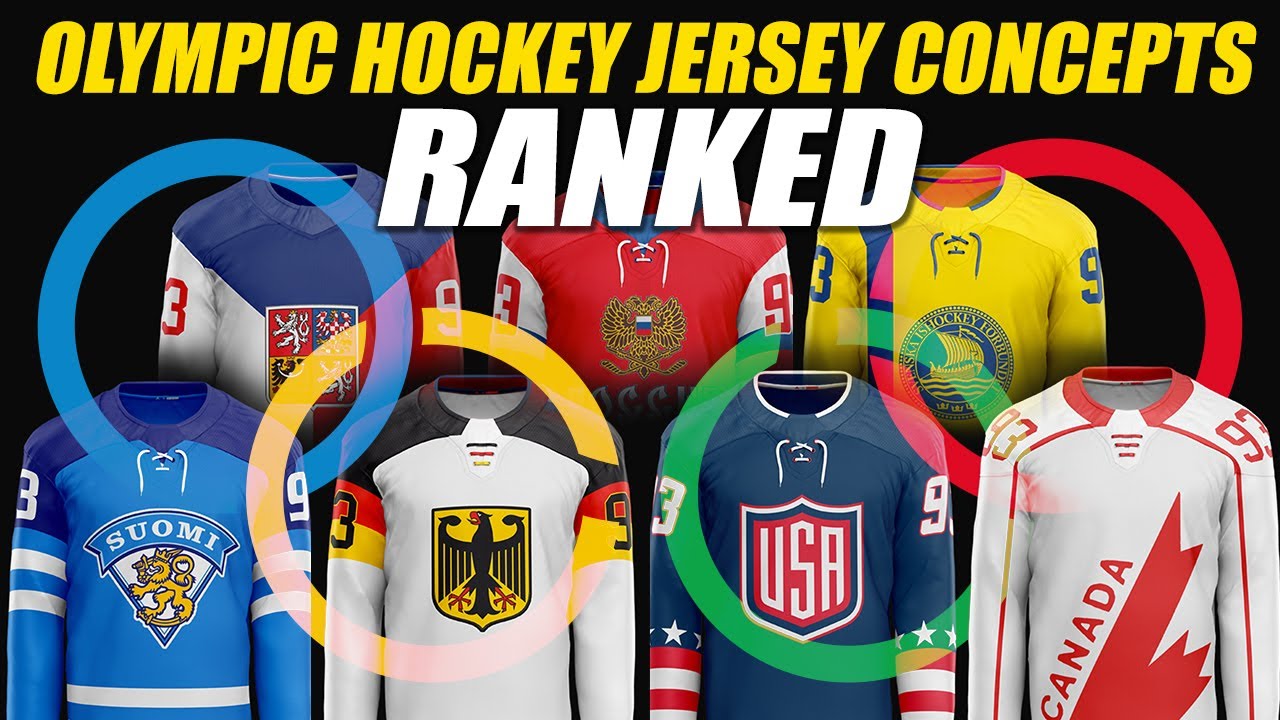Olympic Hockey Jersey Concepts Ranked 1-16!