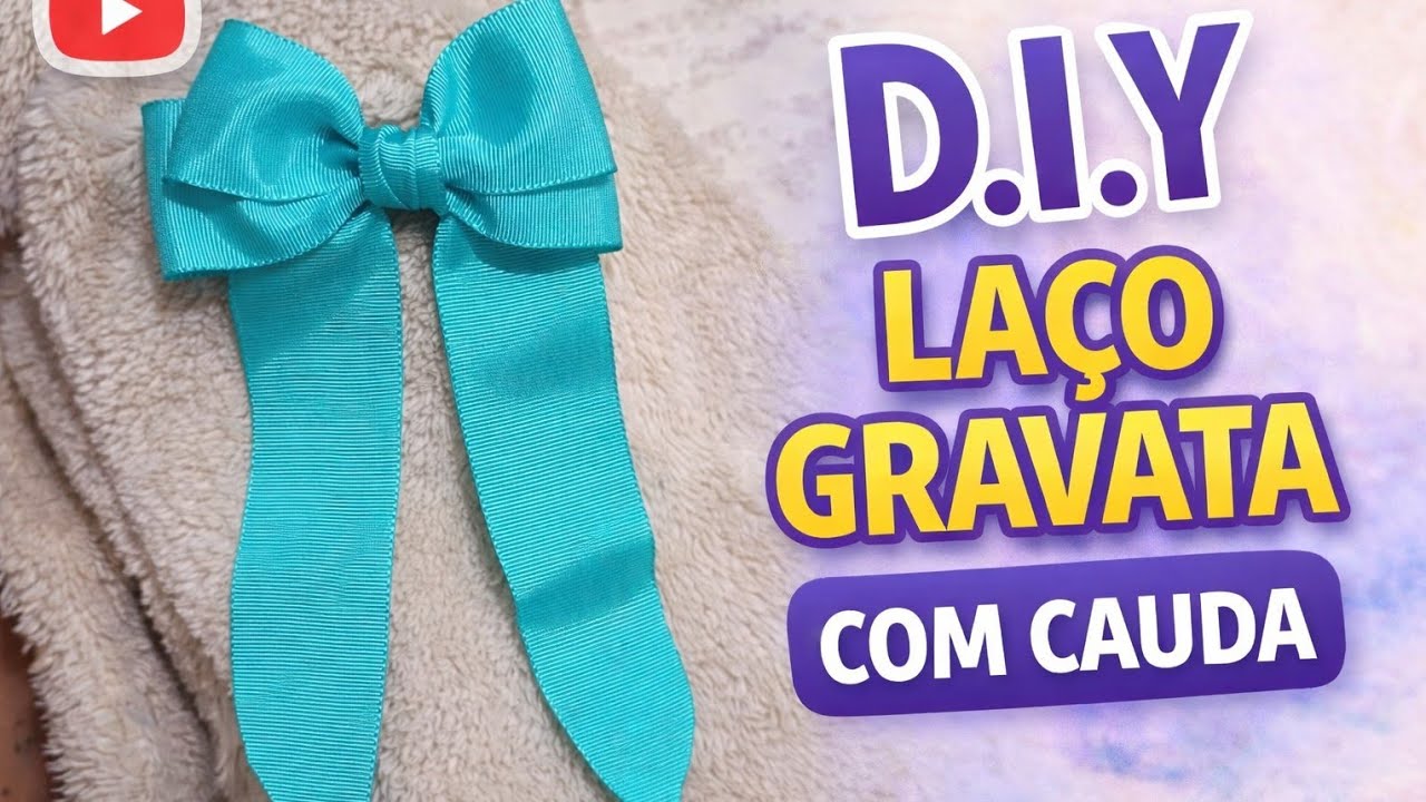 Laço gravata com cauda