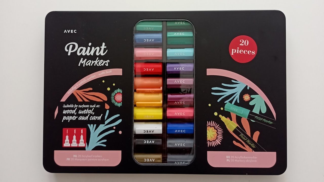TEST PAINT MARKERS ACTION TOP ou FLOP? #posca  #coloring #marqueuracrylique