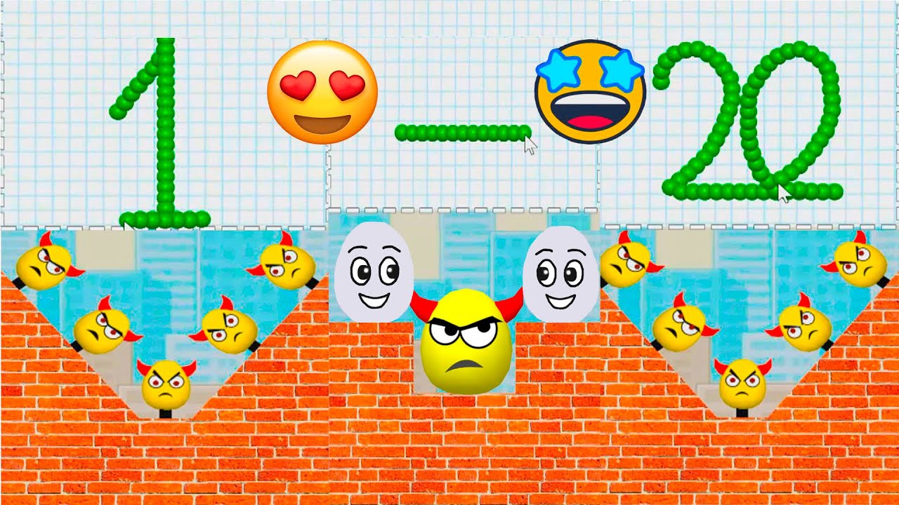 NUMBERS 1-20 + FUNNY FIGURES in Draw to Smash for PC in 4K !