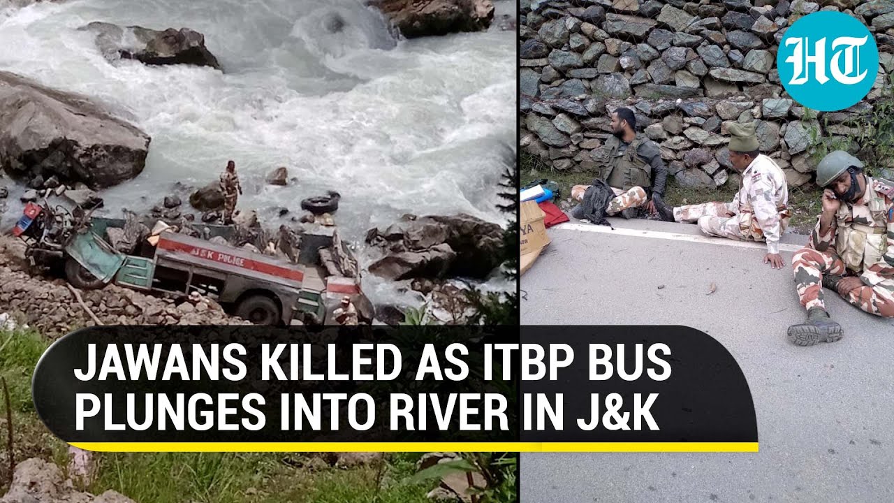 Big tragedy in J&K as ITBP loses six jawans after bus falls into river on Amarnath route in Pahalgam