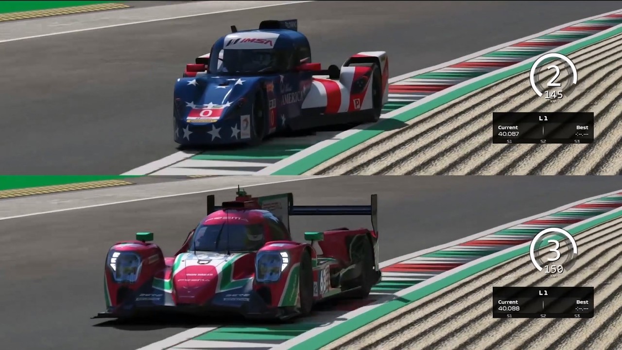 deltawing VS LMP2 MONZA F1 assetto corsa