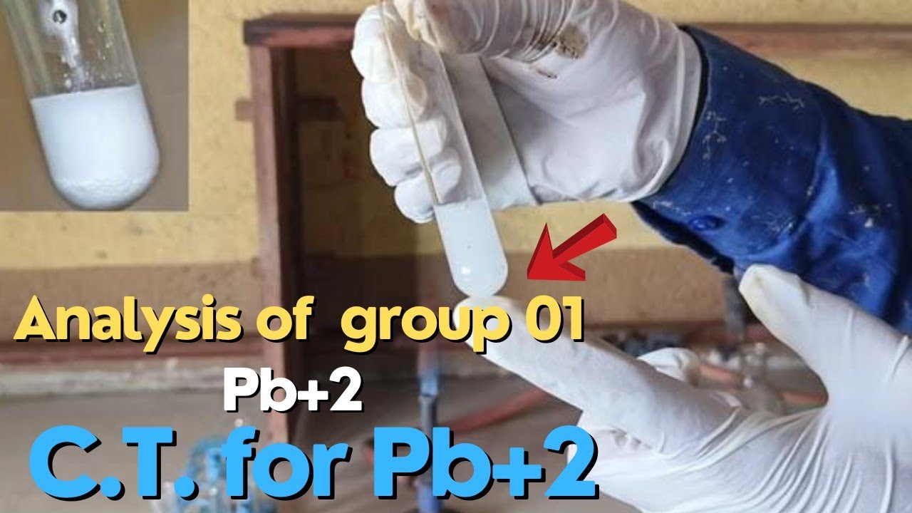 Salt Analysis of group 01|| lead ions || test for Pb2+ ion NEET /JEE #saltanalysis @a2zpractical991