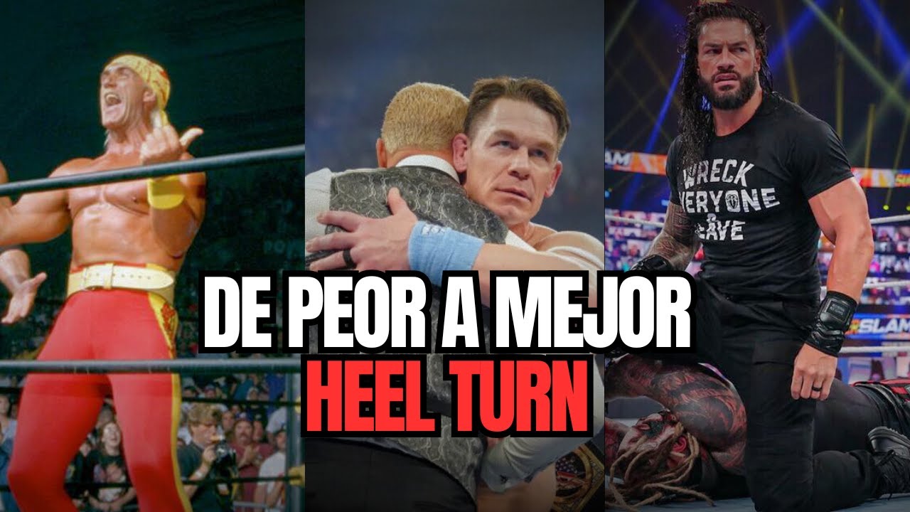 Los HEEL TURNS de las CARAS de WWE de PEOR a MEJOR