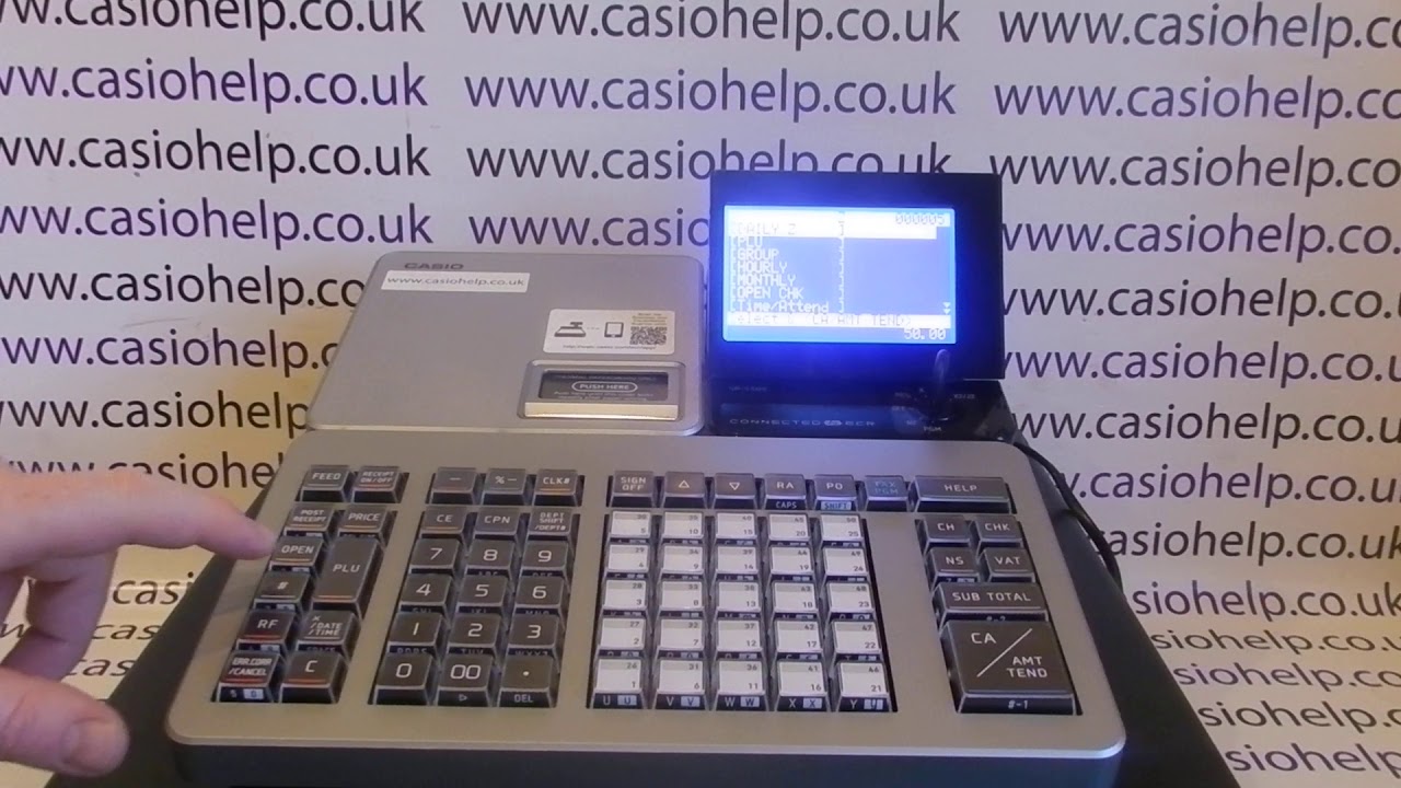 Cash Declaration Casio SR-S500 / SR-S4000 / SR-C550 / SR-C4500 Cash Register Till