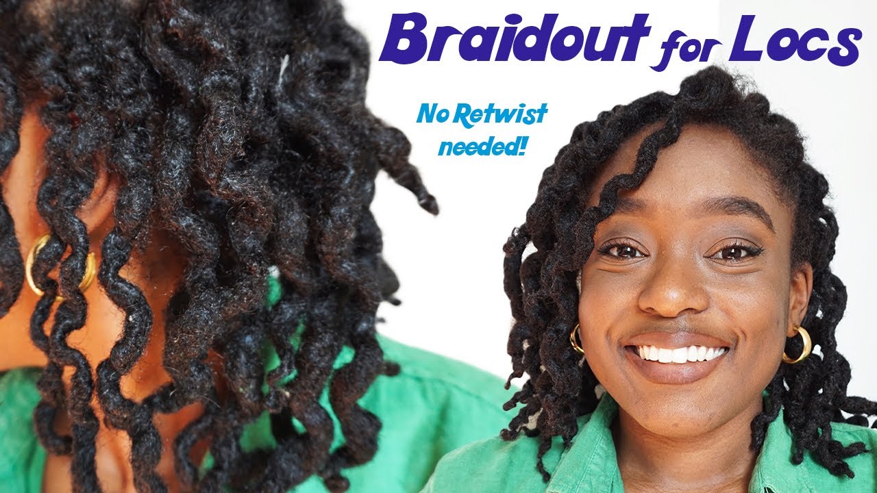 Braidout tutorial for Locs | No Retwist Needed!