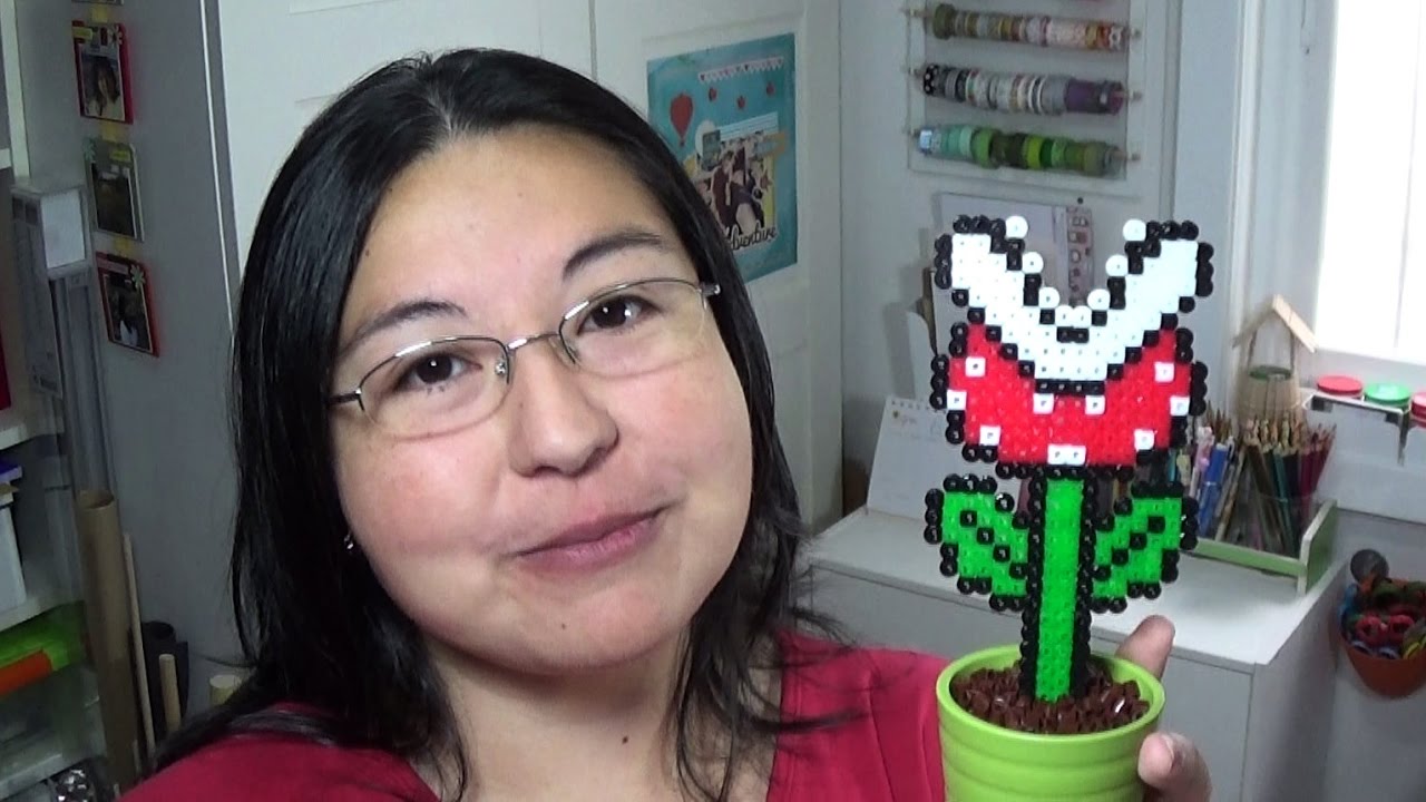 Tutorial de Hama Beads, Planta de Super Mario | Tierras de Rol
