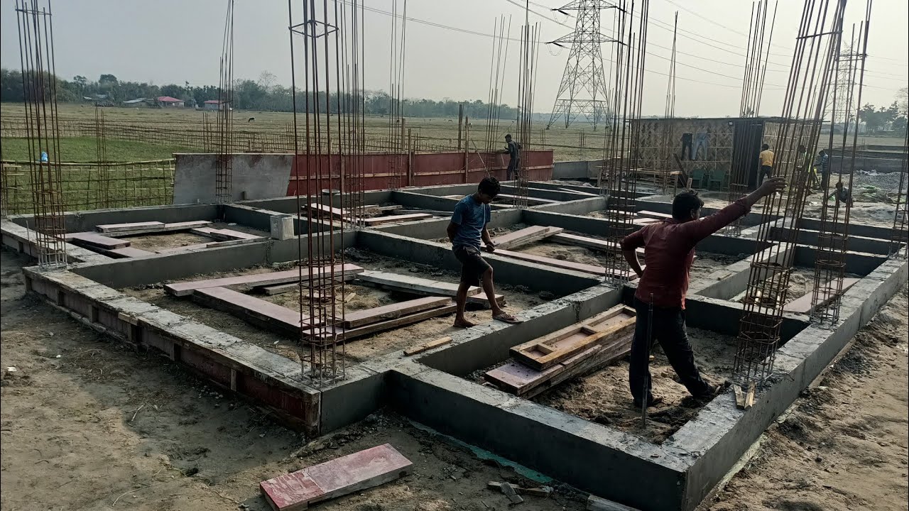 RCC plinth beam plinth beam kivabe RCC bilding tai beam keise kare