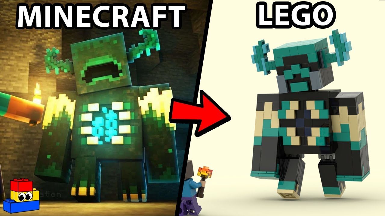 Building the Warden out of LEGO (Minecraft LEGO Tutorial)
