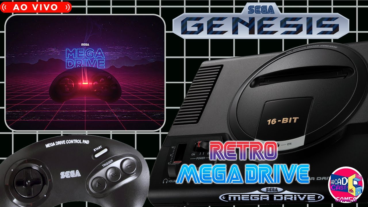 Live Retrô Sega Mega Drive - Viagem no Tempo Gamer #aovivo #sega #megadrive #segagenesis