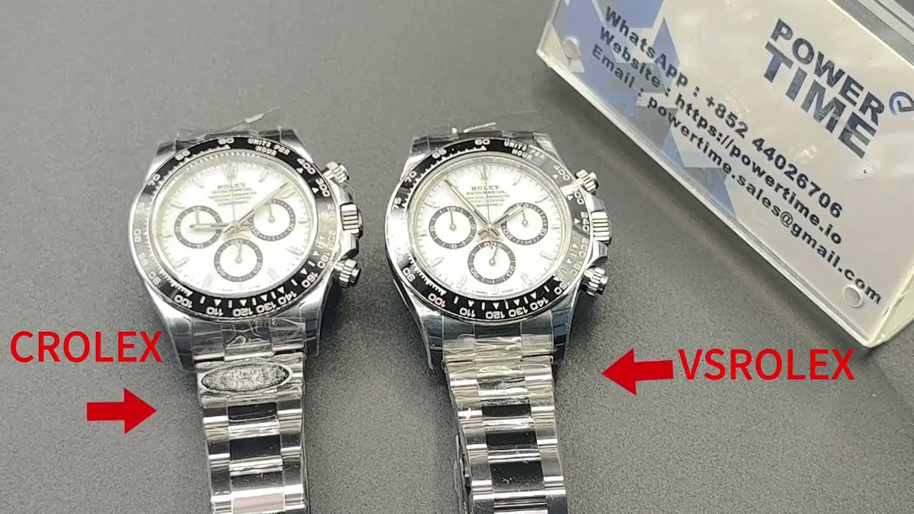 CRolex vs VSRolex -  Rolex Daytona 126500 Panda -COMPARISON