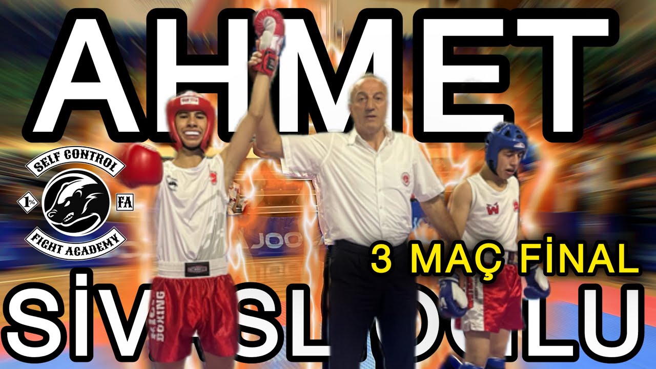 Ahmet Sivaslıoğlu 3 maç birden Finale - Kütahya Zafer Kupası - 58 Kg Kick Light Yıldızlar