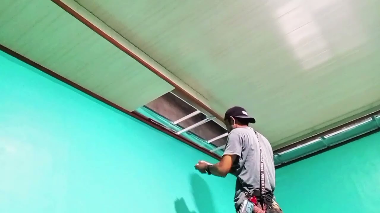 Pemasangan Plafon model Drop Ceiling atau Plafon susun
