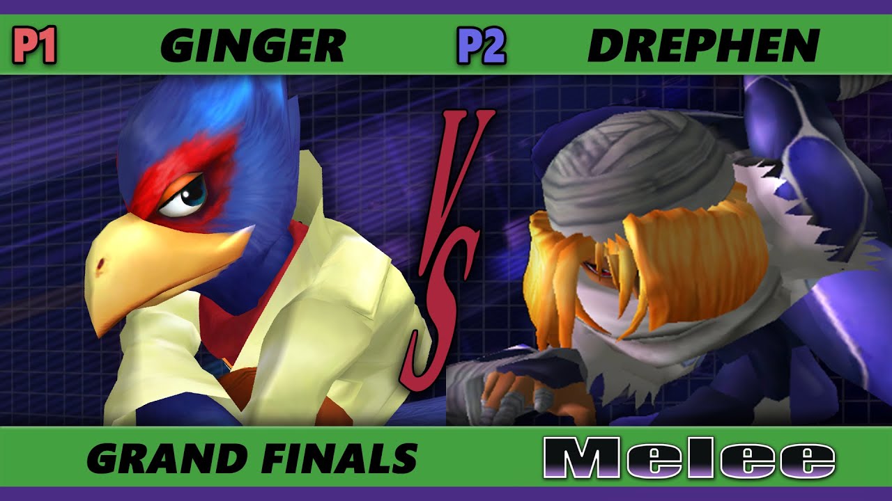 S@X 393 Online Grand Finals - Drephen (Sheik) Vs. Ginger [L] (Falco) Smash Melee - SSBM