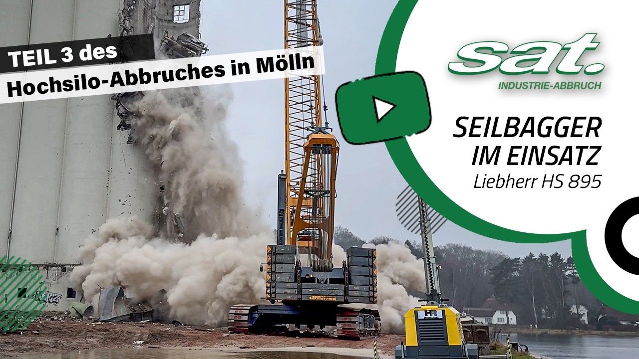 SEILBAGGER IM EINSATZ - M&ouml;lln TEIL 3 / Mal sehen was heut noch runter kommt! / Liebherr HS 895 HD