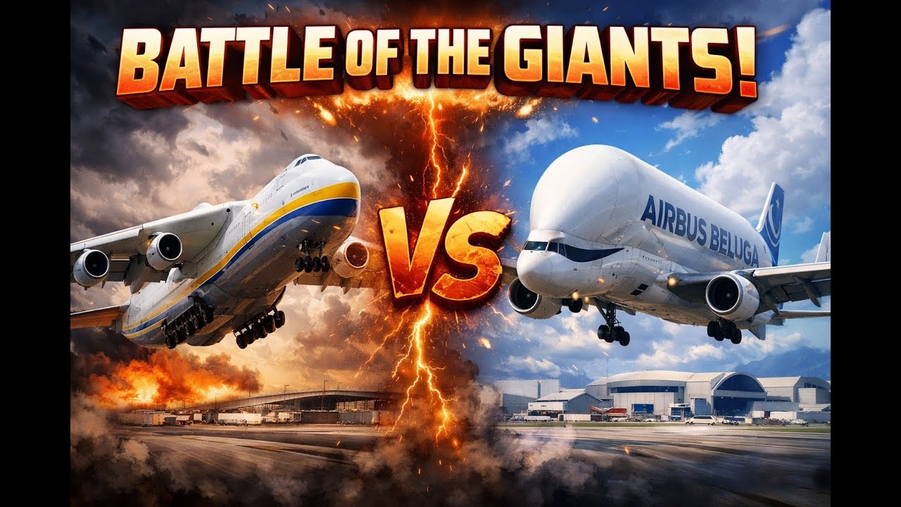 BATTLE OF THE GIANTS, ANTONOV AN-225 VS AIRBUS BELUGA