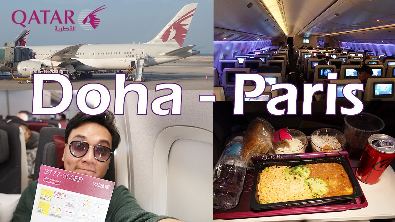 6.5 hours Flight Qatar Airways Doha to Paris ✈️🇶🇦 🇫🇷  [First impression]