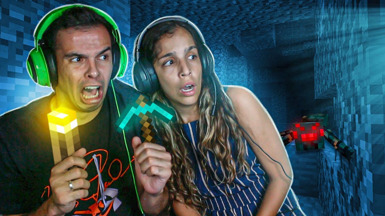 NÃO ACREDITO QUE ENCONTRAMOS ISSO! - JOGUEI MINECRAFT COM MINHA IRMÃ!