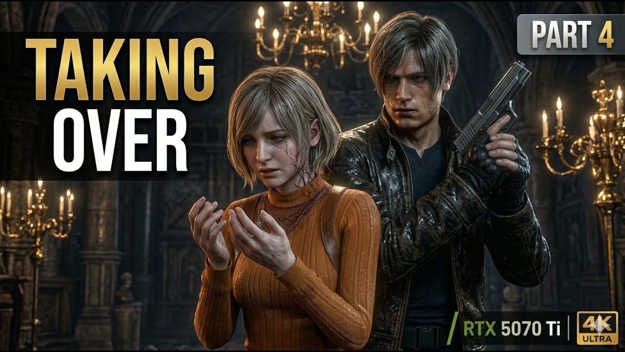 RE9 was a warm-up...THE PARASITE IS TAKING OVER ASHLEY! 👸| RE 4 Remake 4K Max Ray Tracing 5070 Ti