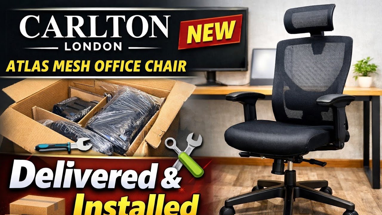 CARLTON LONDON Atlas Mesh Office Chair | Delivered & Installed #NewChair #OfficeVibes #SetupComplete