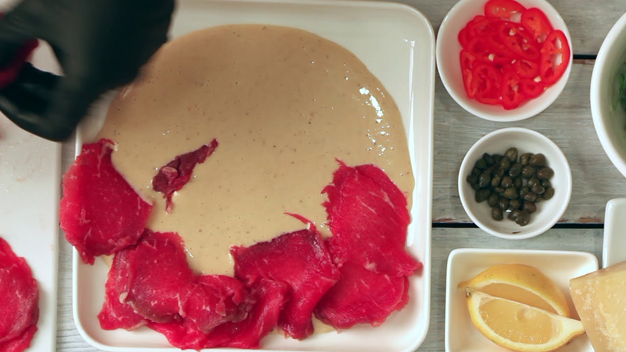 Beef Carpaccio Recipe | With White Sauce