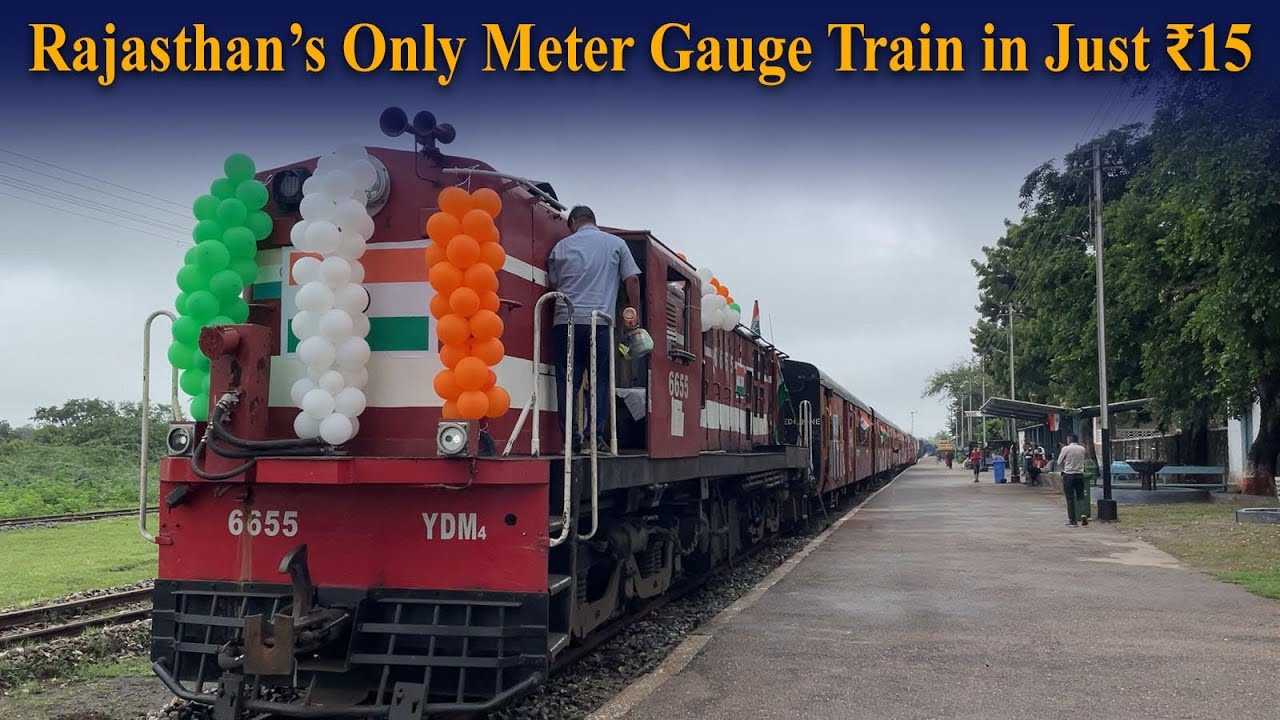 Rajasthan’s Only Meter Gauge Train in Just ₹15 | Khamli Ghat to Marwar Jn. | Monsoon Train Journey