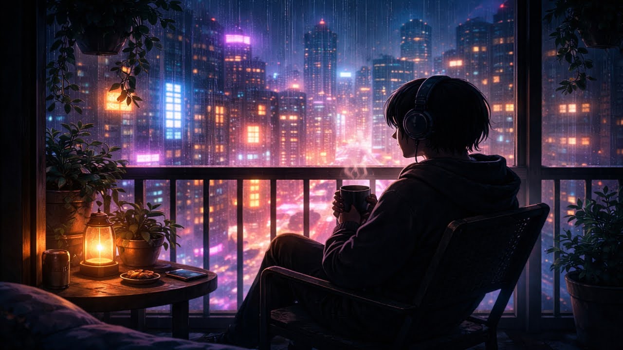 Rainy City Night 🌃 Lofi Hip Hop Mix [Chill Beats to Study / Relax / Sleep]