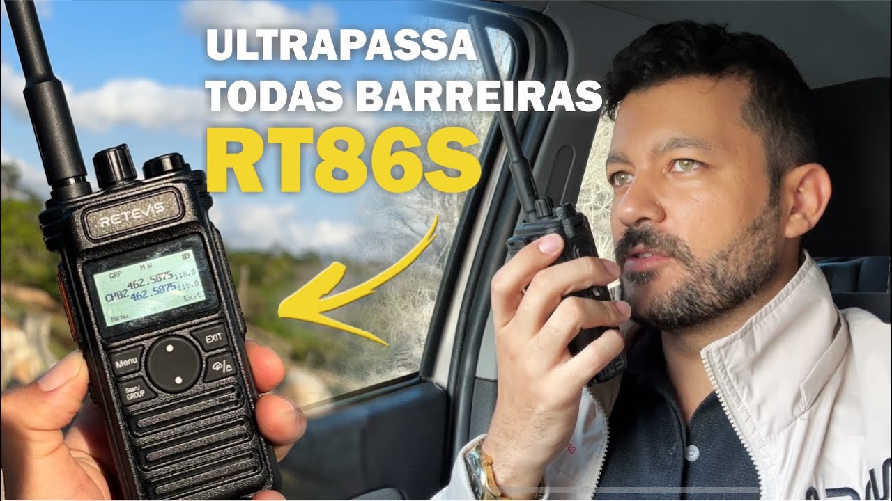 RT86S - A nova versão do Rádio comunicador profissional de longa distância da RETEVIS
