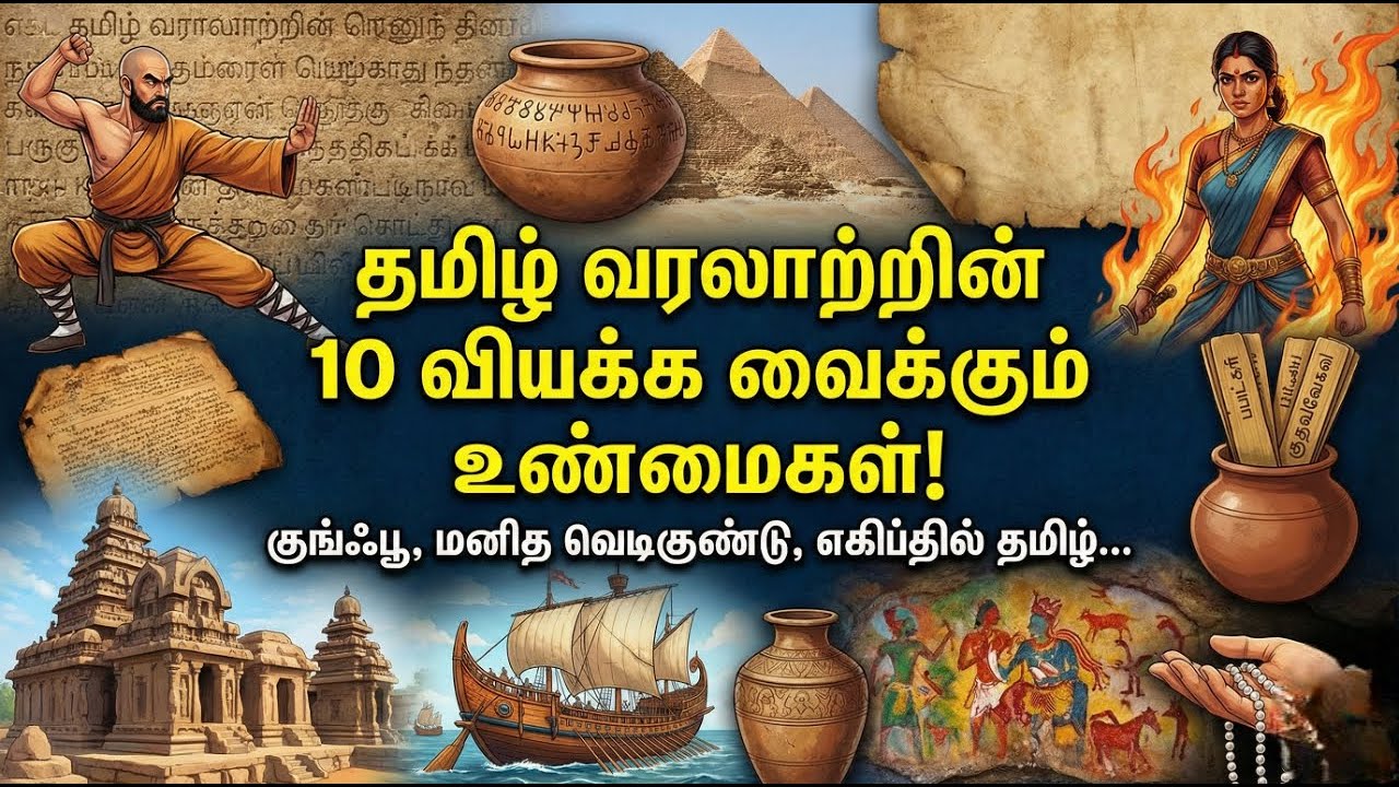 உலகமே வியந்து பார்க்கும் தமிழ் வரலாற்றின் 10 உண்மைகள்! | Unknown Facts of Tamil History#tamilhistory