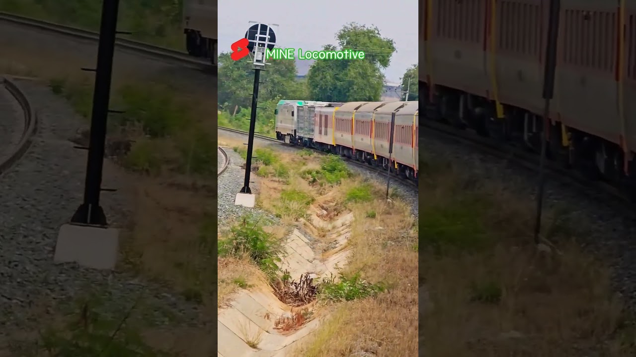 MINE Locomotive | Thailand Train #EVlocomotive #thailandtrain #railway #railroad
