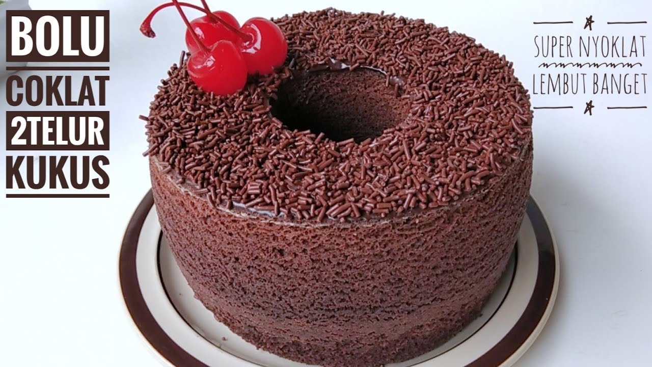 BOLU COKLAT 2 TELUR KUKUS SUPER LEMBUT NYOKLAT BANGET