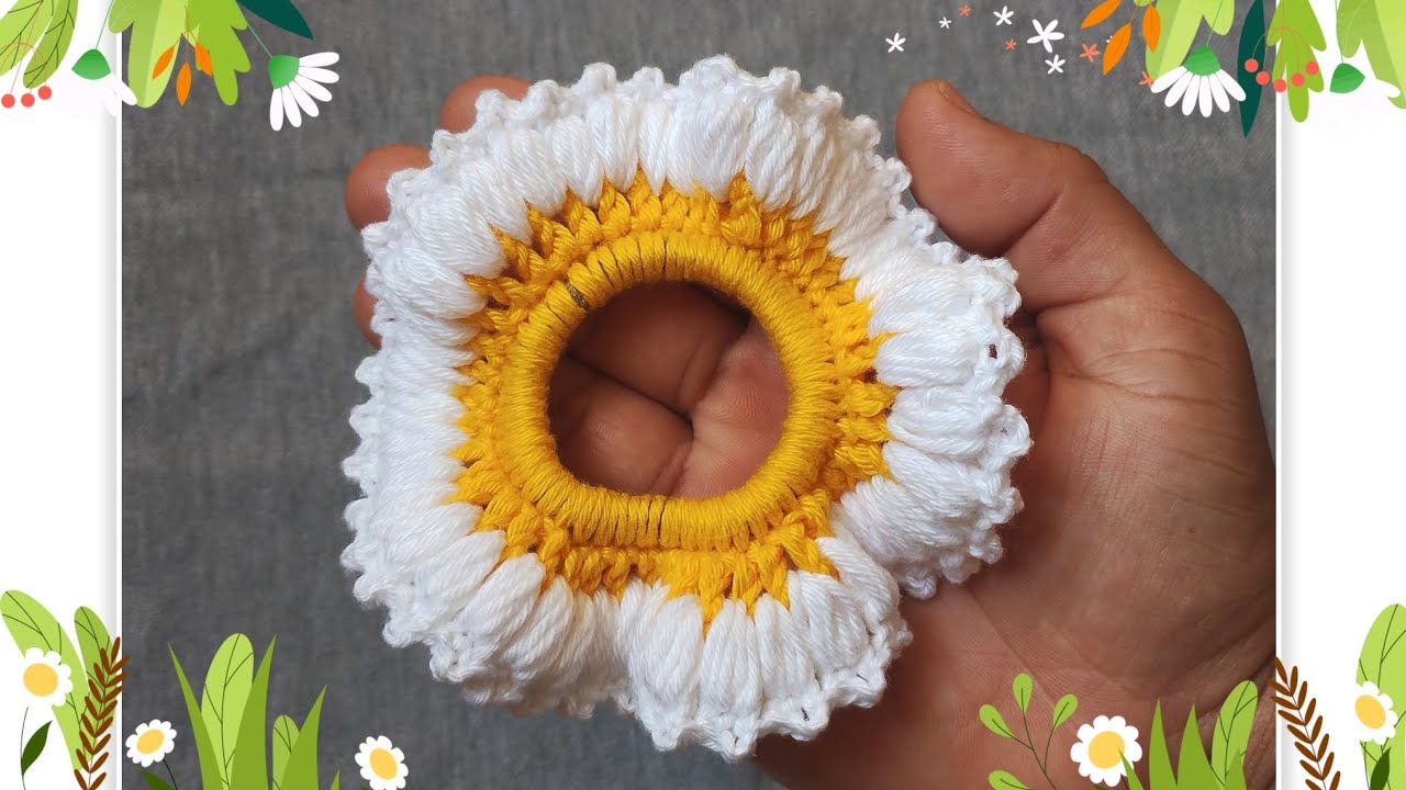 Xuxinha fácil de crochê - crochet scrunchie 
