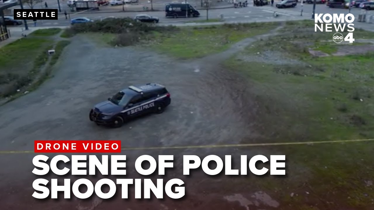 DRONE VIDEO: Scene of fatal police shooting in south Seattle Tuesday