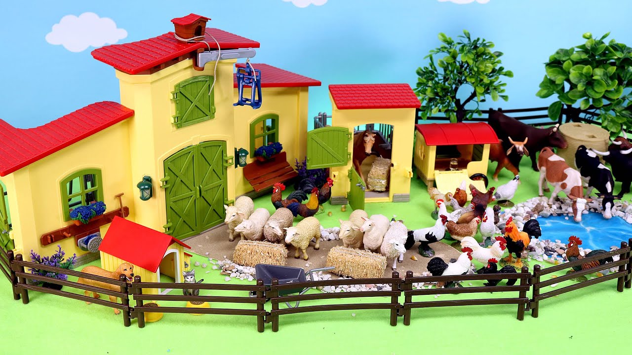 Farm Animal Transport Adventure with Barn Animals Figurines