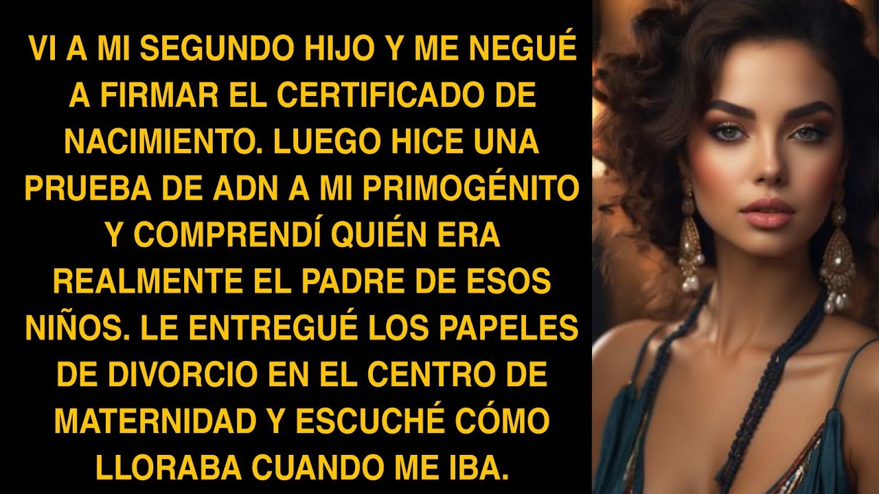 VI A MI SEGUNDO HIJO Y ME NEGUÉ A FIRMAR EL CERTIFICADO DE NACIMIENTO