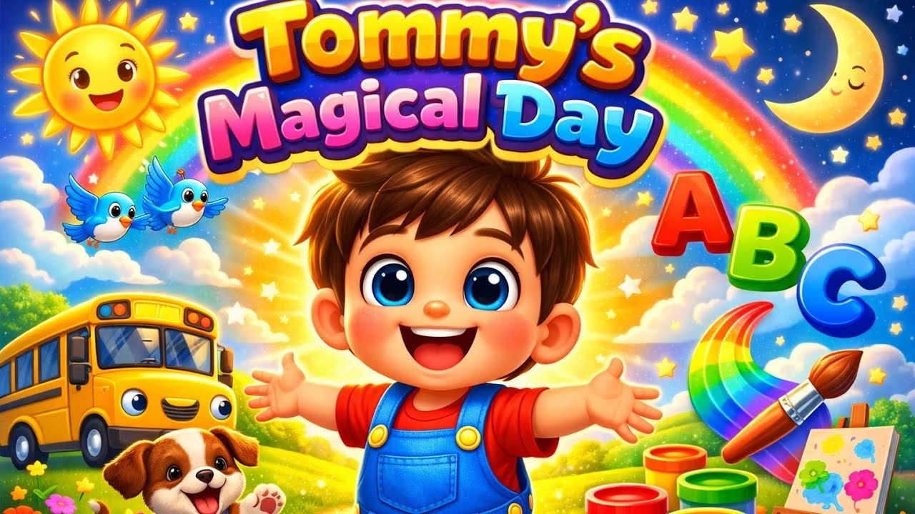 Tommy&rsquo;s Magical Day 🚌🎨 | ABC Fun & Happy Moments | Kids Nursery Rhyme