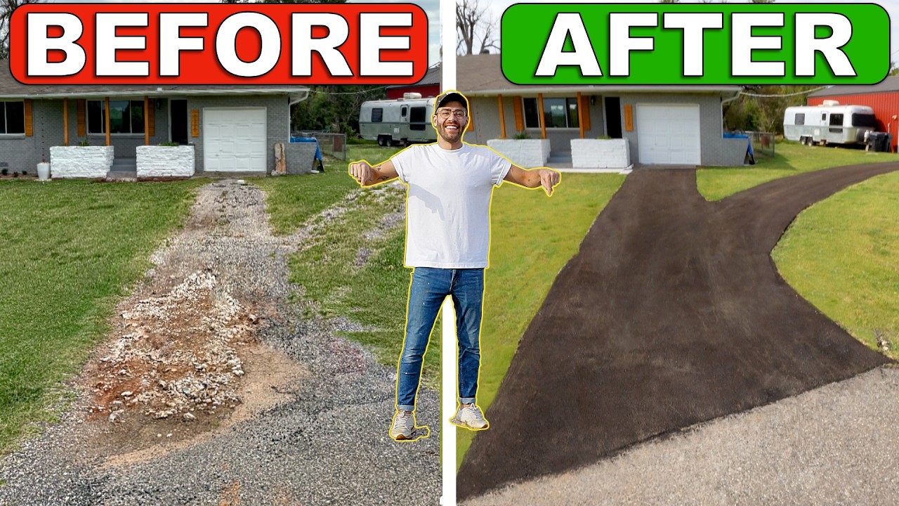 $10,000 Asphalt Driveway Transformation!!