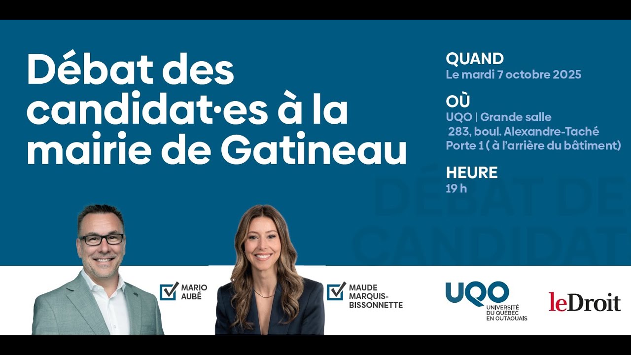 Débat électoral 2025 - Mairie de Gatineau - UQO - Le Droit