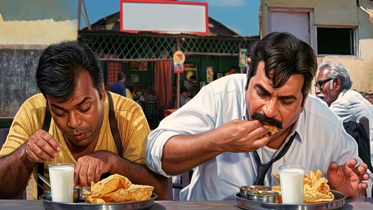 गैस खत्म होने से पहले पेट भर लो 😜 Kader Khan ने मजे में खाया होटल का खाना! खाने-वाली कॉमेडी कादर खान