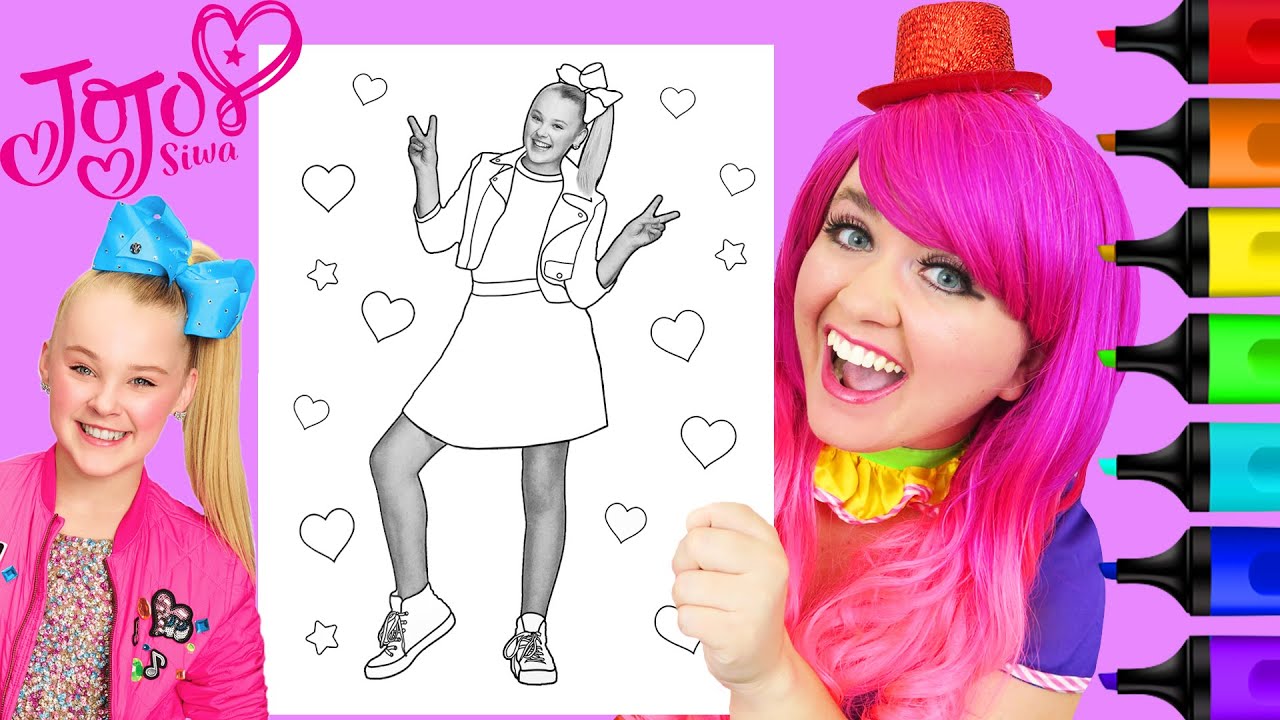 How To Color Jojo Siwa | Markers