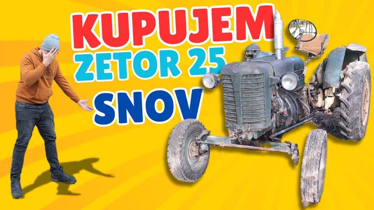 ZETOR 25 SNOV - POKAZIL SA HNEĎ PO KÚPE