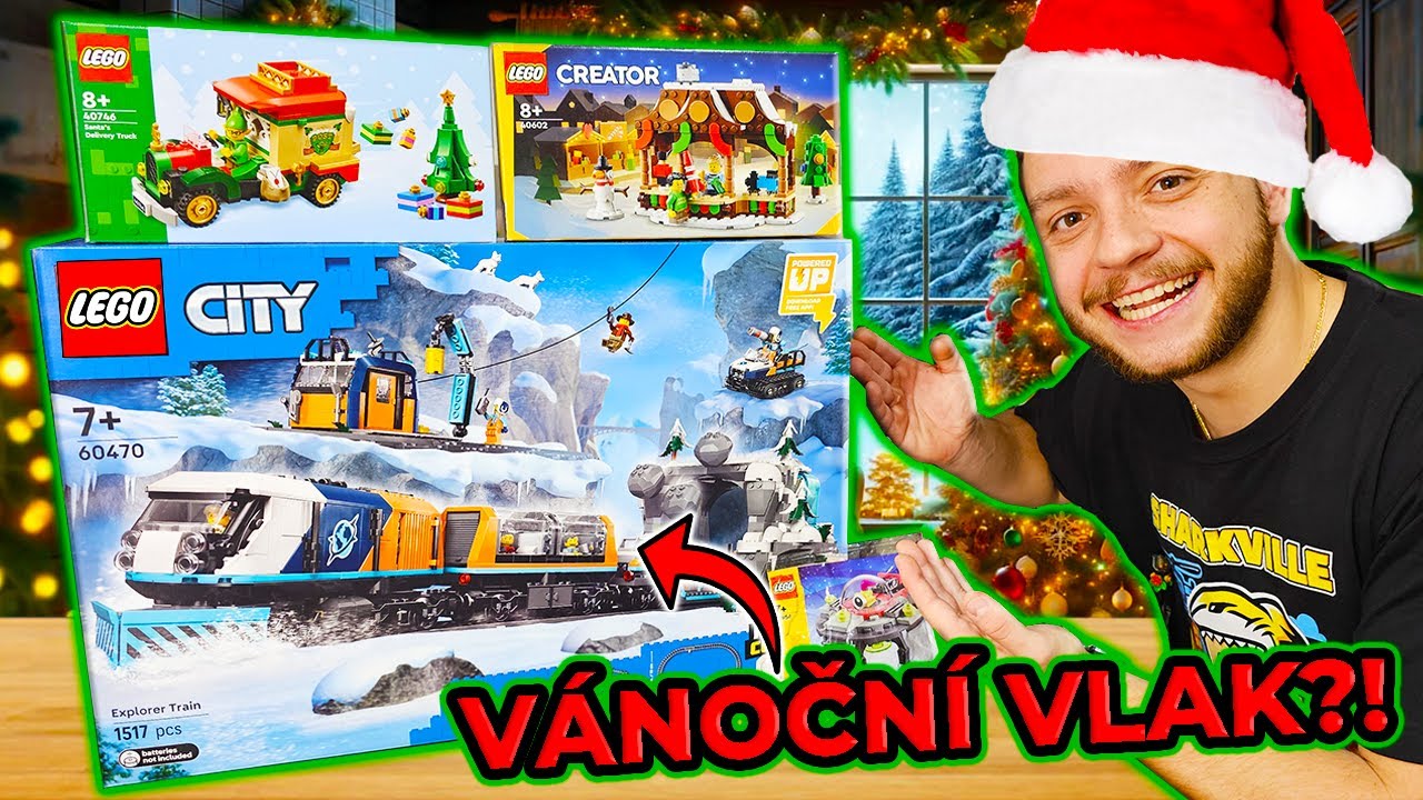 LEGO MĚSTO #53 - VÁNOČNÍ VLAK A ŠTĚDRÝ DEN VE MĚSTĚ! 🎁