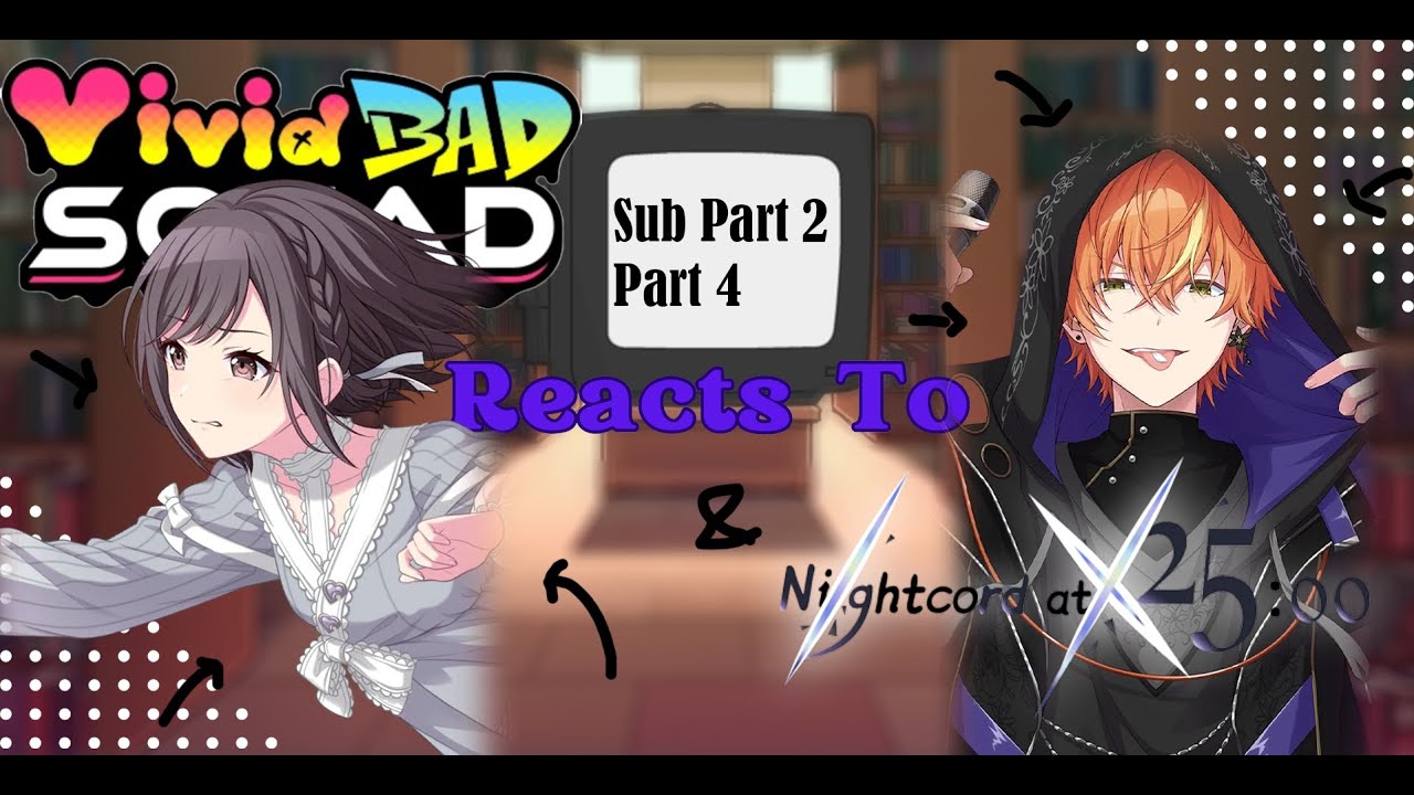 Vivid Bad Squad reacts to Nightcord at 25:00 | Part 4 Sub Part 2 | Shinonome Siblings Angst ⚠