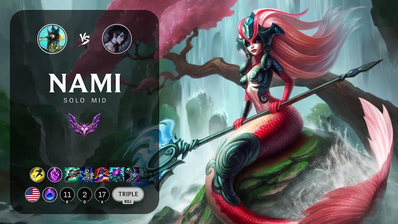 Nami Mid vs Hwei - NA Master Patch 14.7