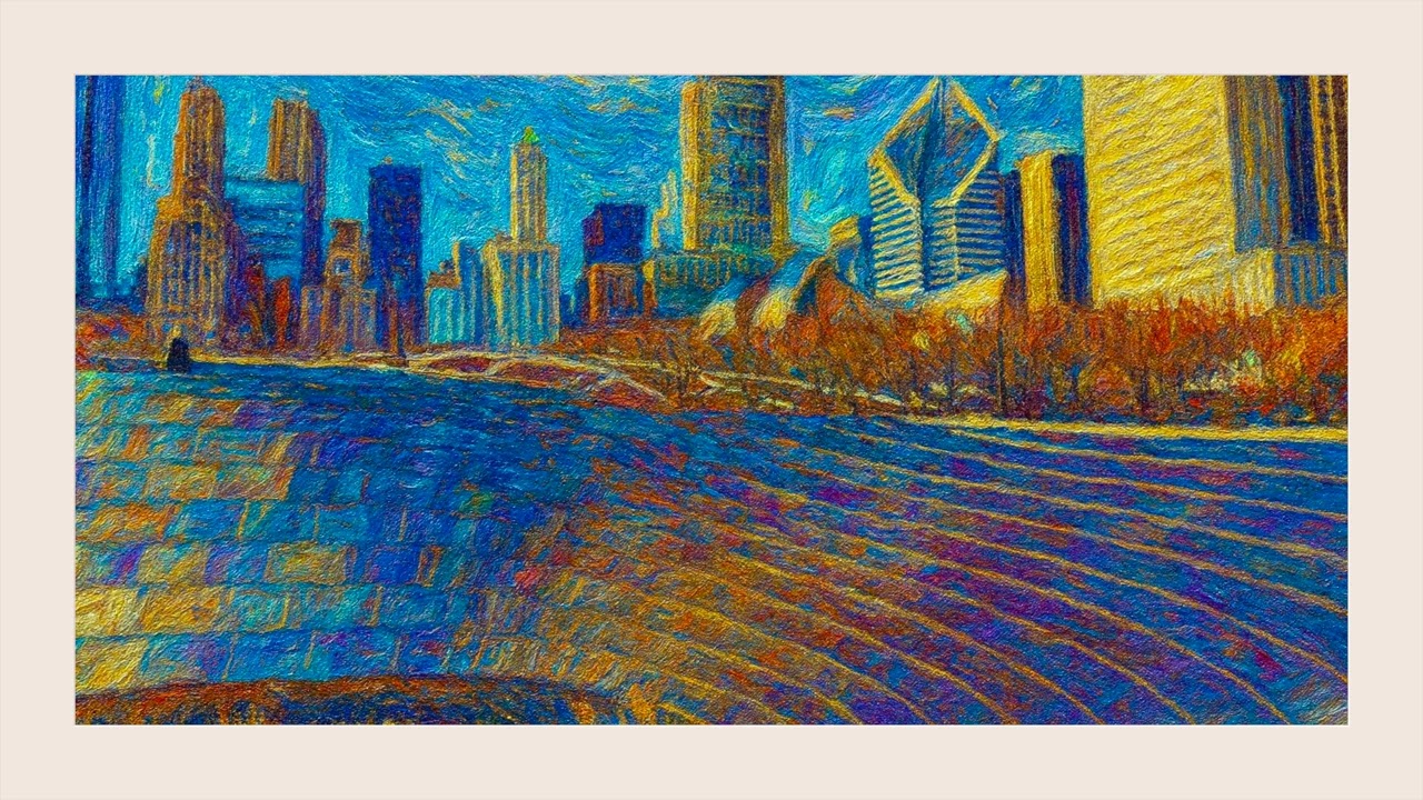 Art for TV: A View From Maggie Daley Park  * oil painting | 4K