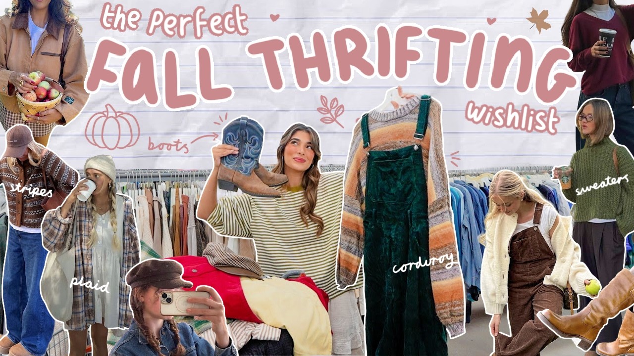 THRIFT WITH ME for your perfect FALL WISHLIST *cozy finds for cozy season* 🍂